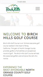 Mobile Screenshot of birchhillsgolf.com